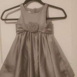 Toddler girls David's Bridal Silver Dress